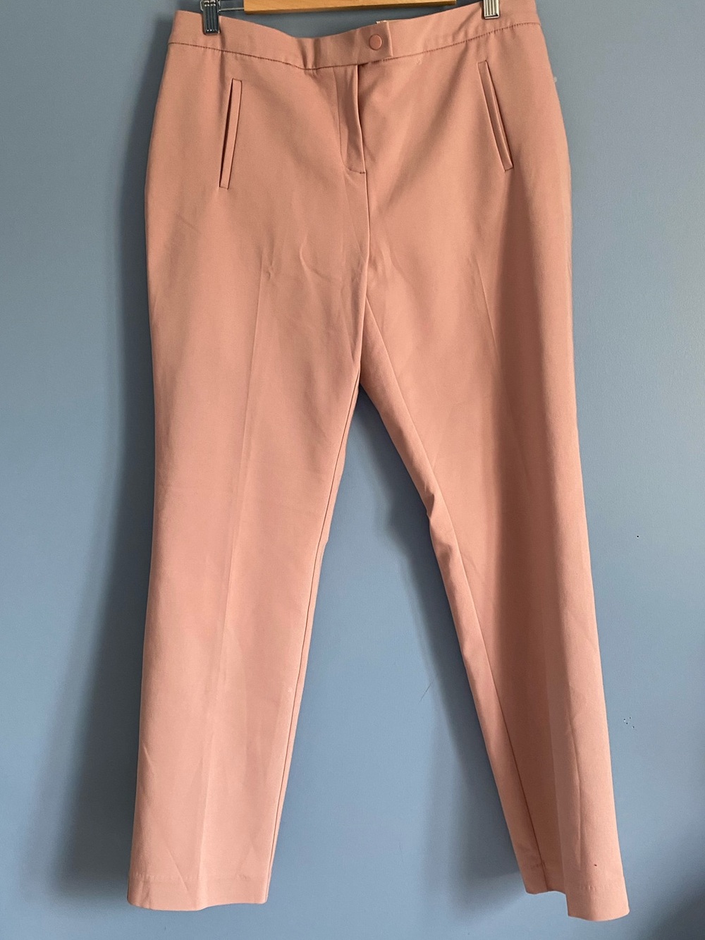 Alfani Tailored Women's Pink Straight-Leg Pants